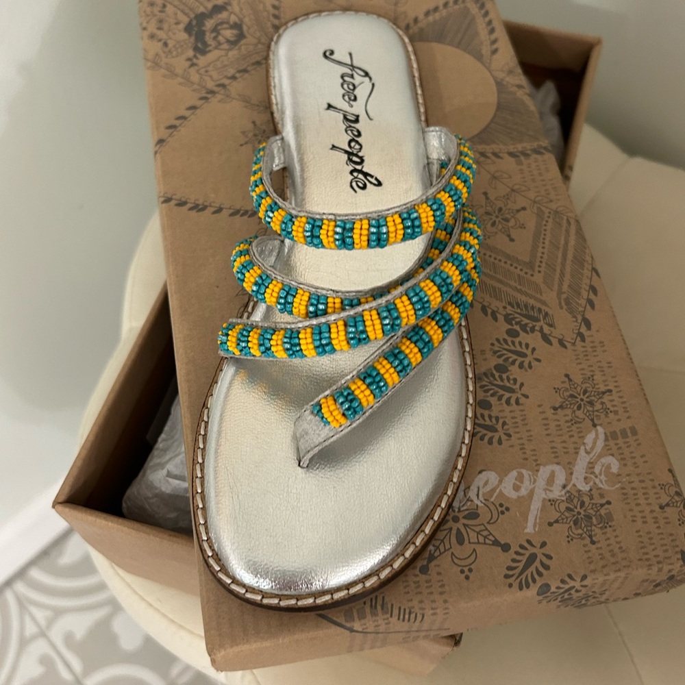 Free People Beaded Sandals